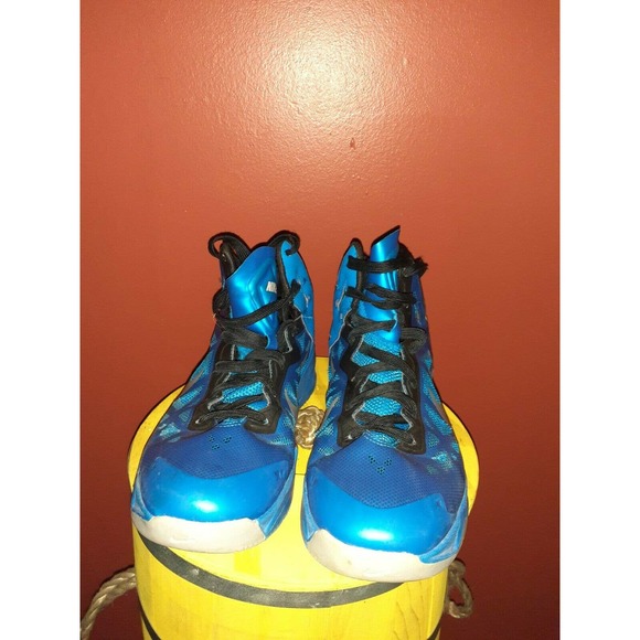 Nike Hyperchaos Blue Basketball Sneakers Men's 536841-400 Shoes Size 9 - Picture 2 of 10